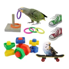 8 Pieces Parrot Training Chew Toys