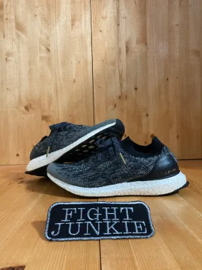 ADIDAS ULTRA BOOST UNCAGED Women Size 9 Mesh Running Training Shoes Sneakers Black & Gray BB3904