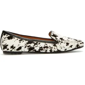 Audra White Black Haircalf Me Too Loafers
