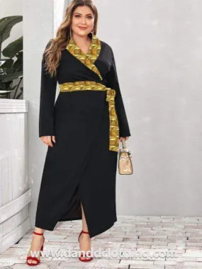 Black Maxi Dress Amelia Coins