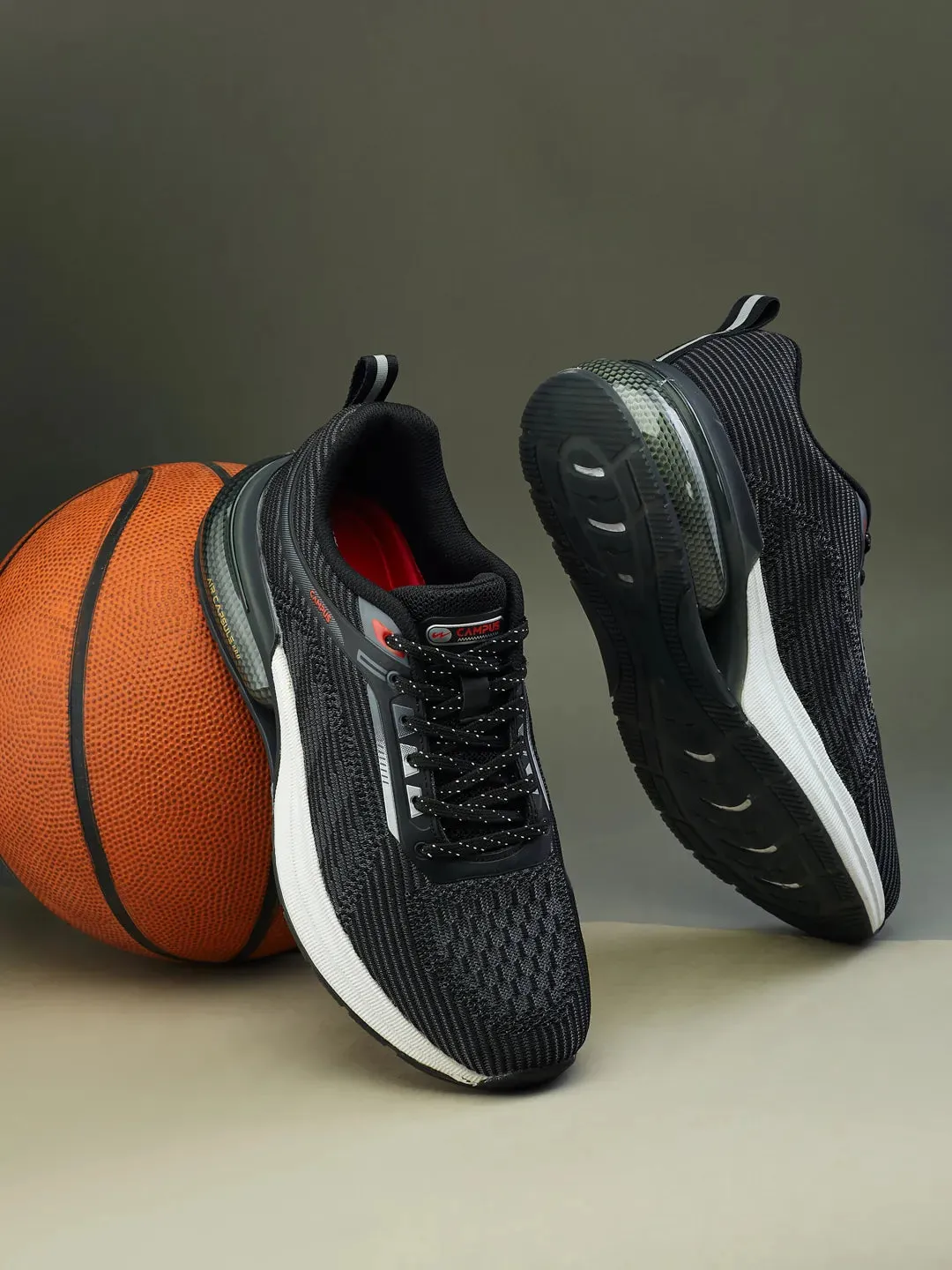 CANVA Black Men's Running Shoes