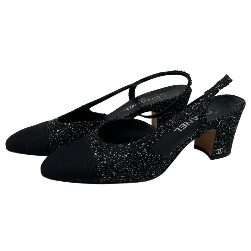 Chanel Slingback Glitter