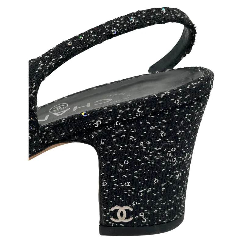 Chanel Slingback Glitter
