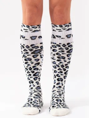 Cheerleader Wool Snow Leopard Socks (Women)