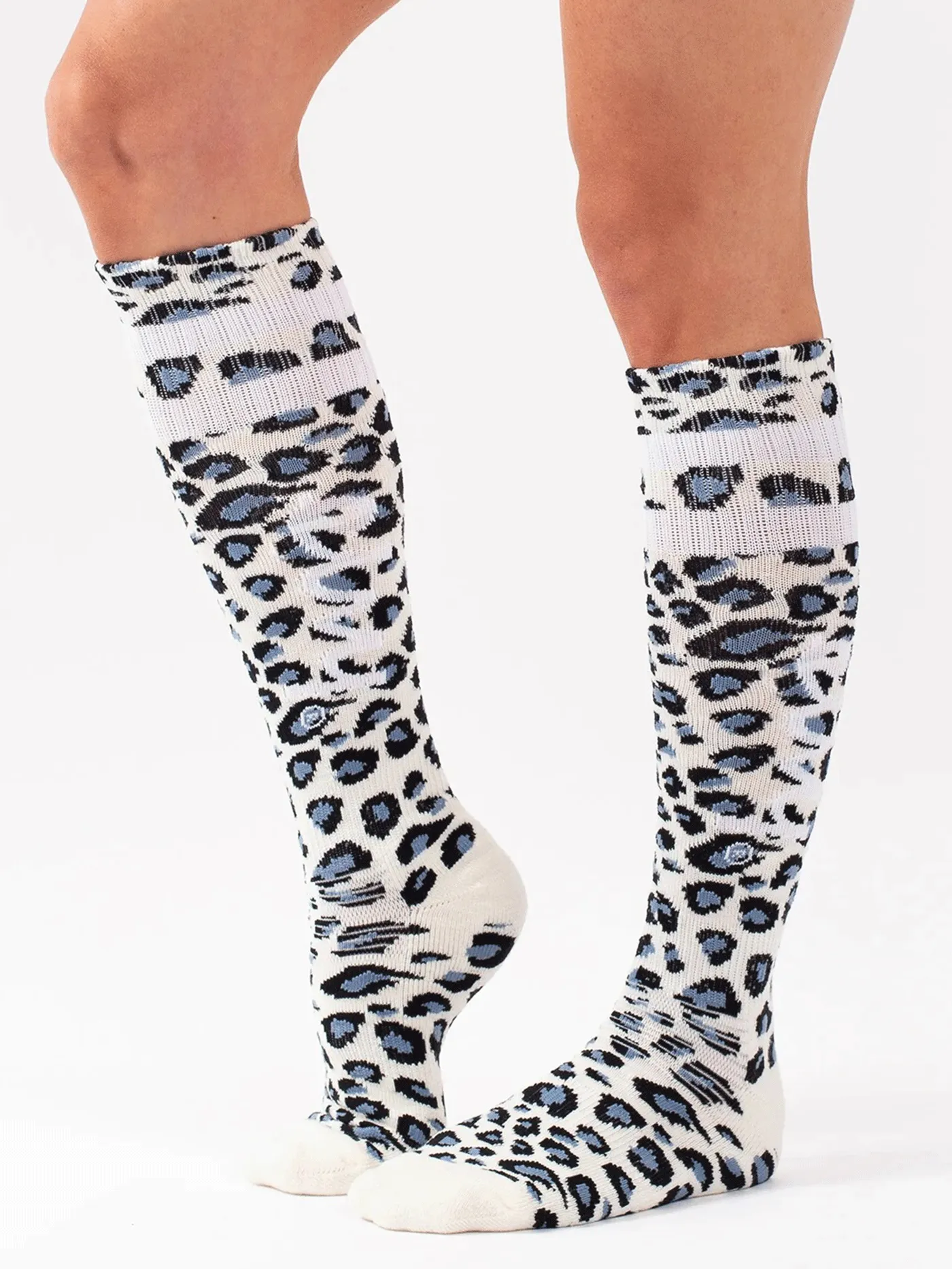Cheerleader Wool Snow Leopard Socks (Women)