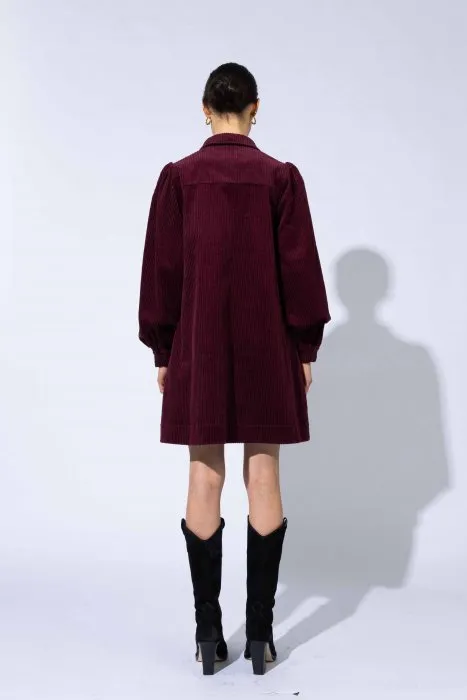 Corinne Dress - Burgundy