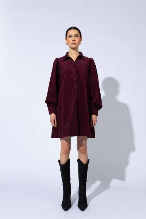 Corinne Dress - Burgundy