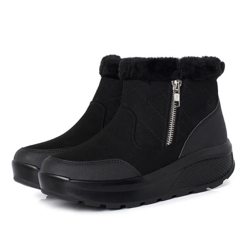 Cuzcare Women Orthopedic Snow Ankle Boots Fur Warm Shoes