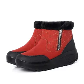 Cuzcare Women Orthopedic Snow Ankle Boots Fur Warm Shoes