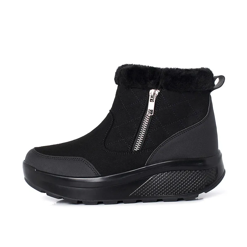 Cuzcare Women Orthopedic Snow Ankle Boots Fur Warm Shoes