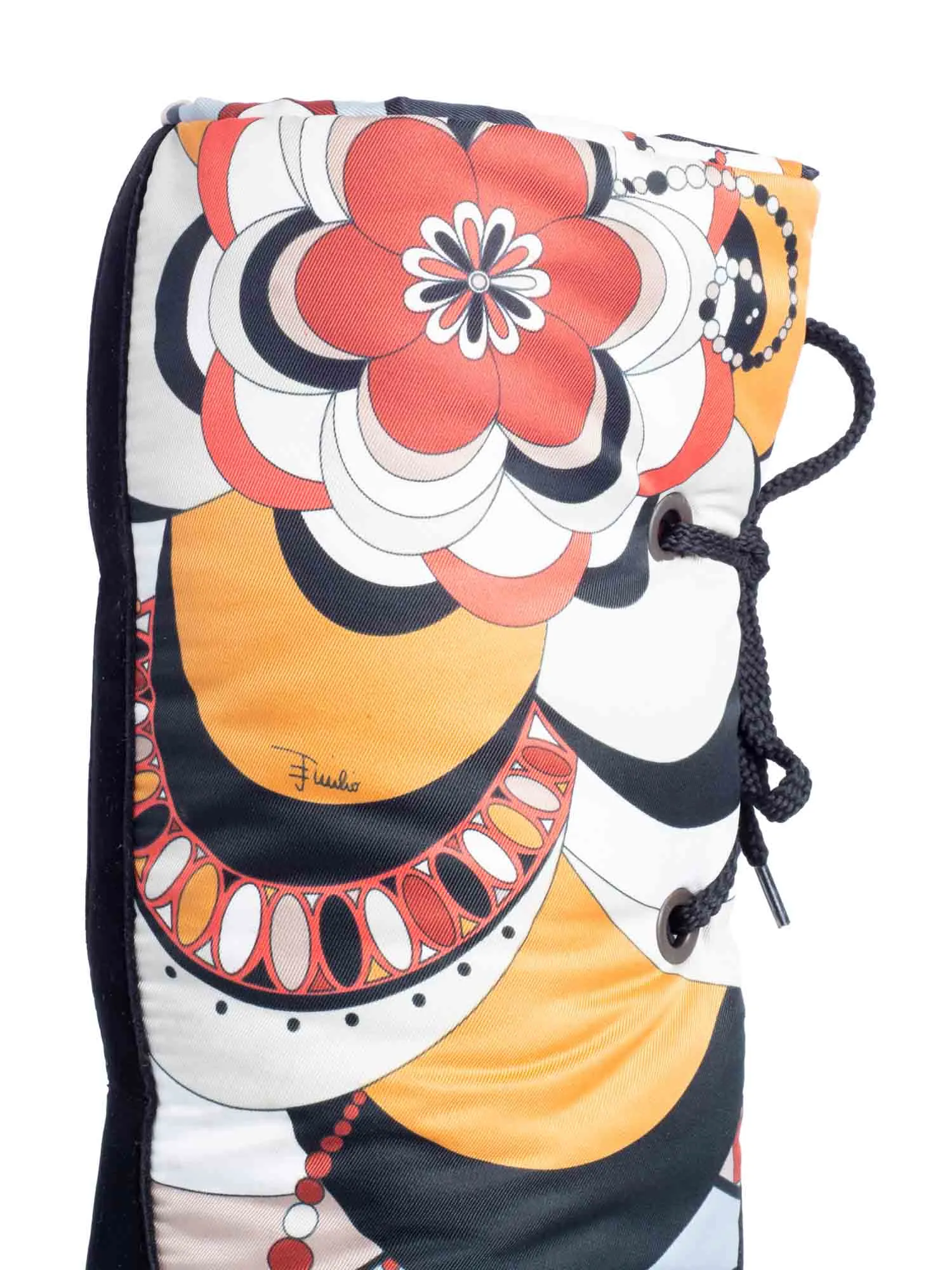 Emilio Pucci Laced Down Snow Boots Multicolor