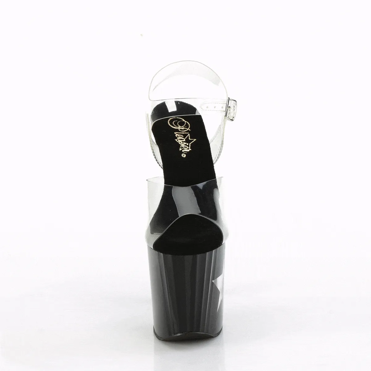 ENCHANT-708LT-STAR Clear/Black-Silver Glitter