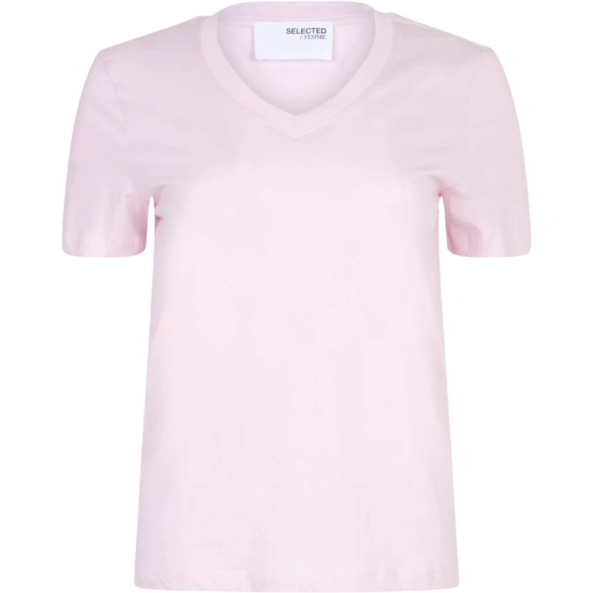 Essential Ss V-Neck Tee - Cradle Pink