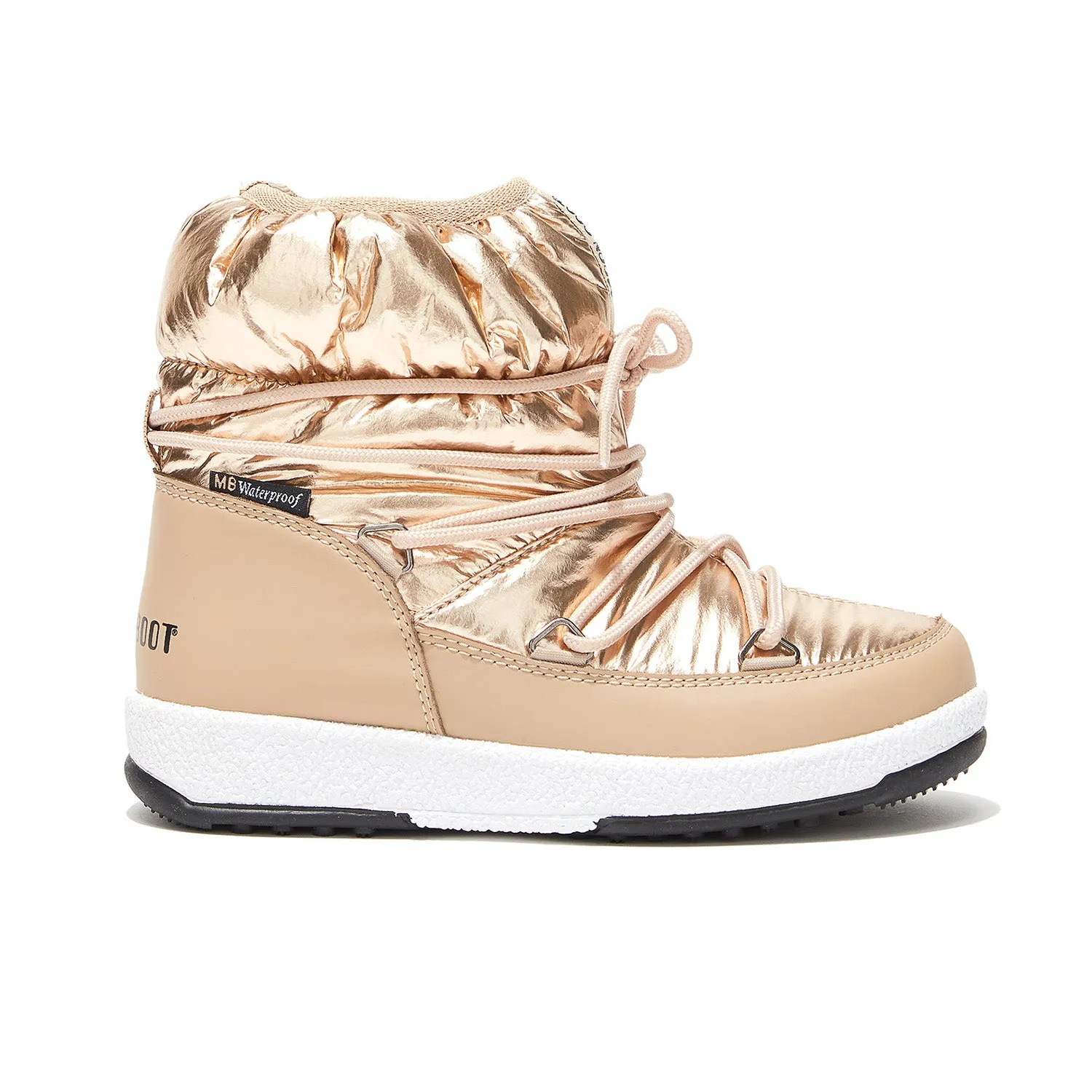 MOON BOOT Protecht Junior Low Rose Gold Nylon Boots