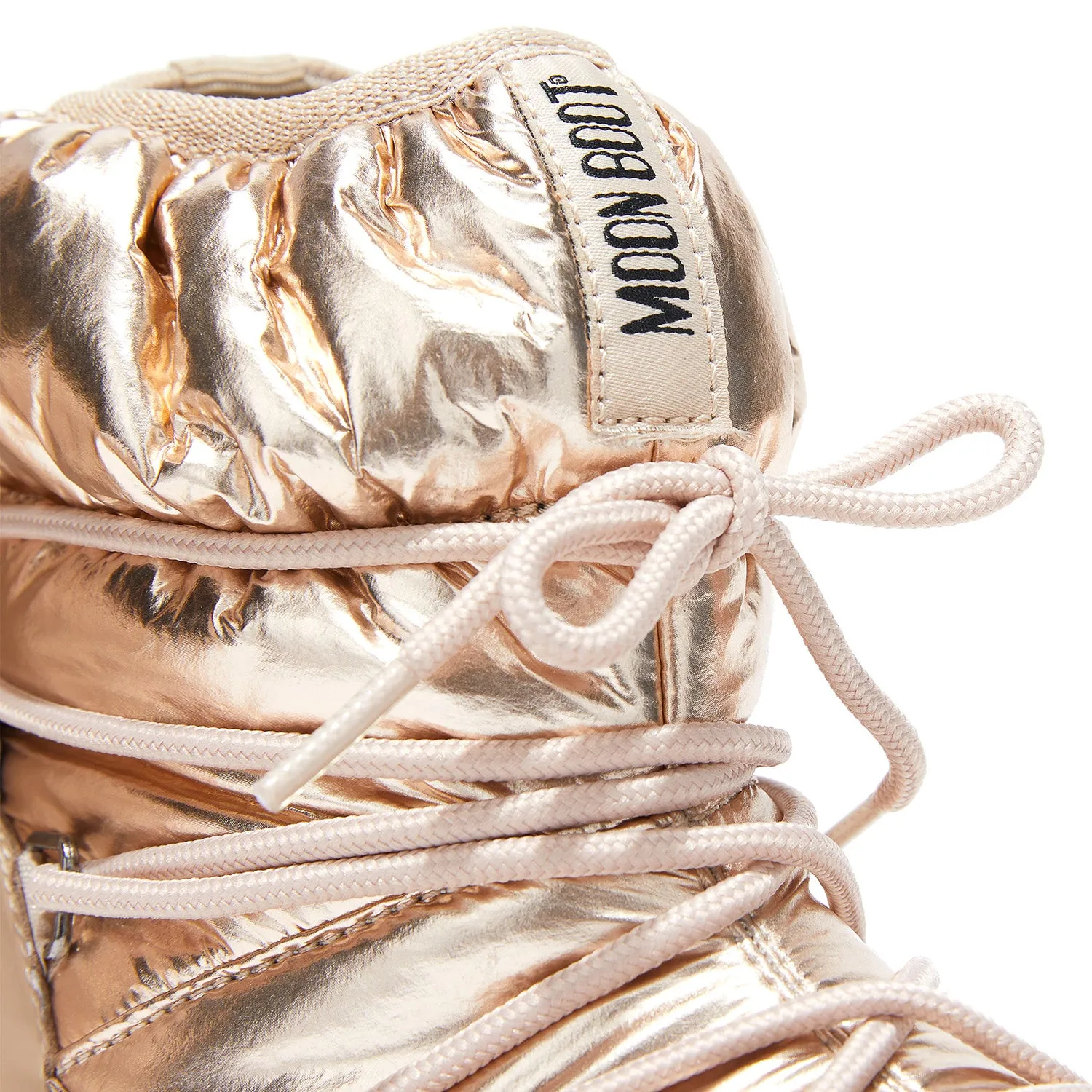 MOON BOOT Protecht Junior Low Rose Gold Nylon Boots