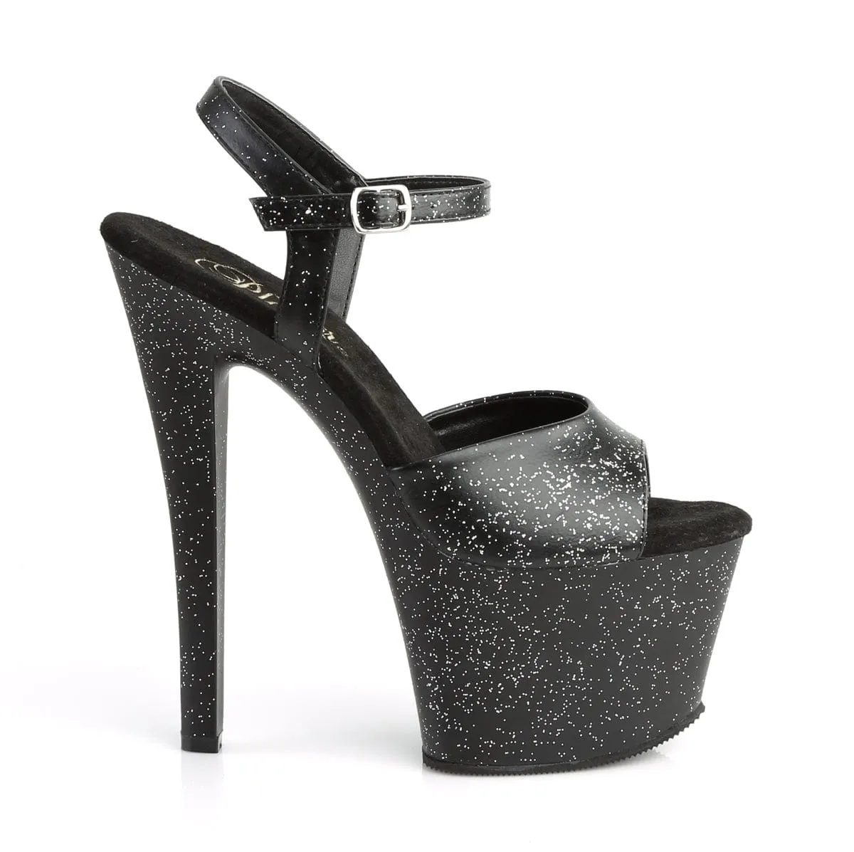 SKY-309MMG Black Faux Leather/Black Matte